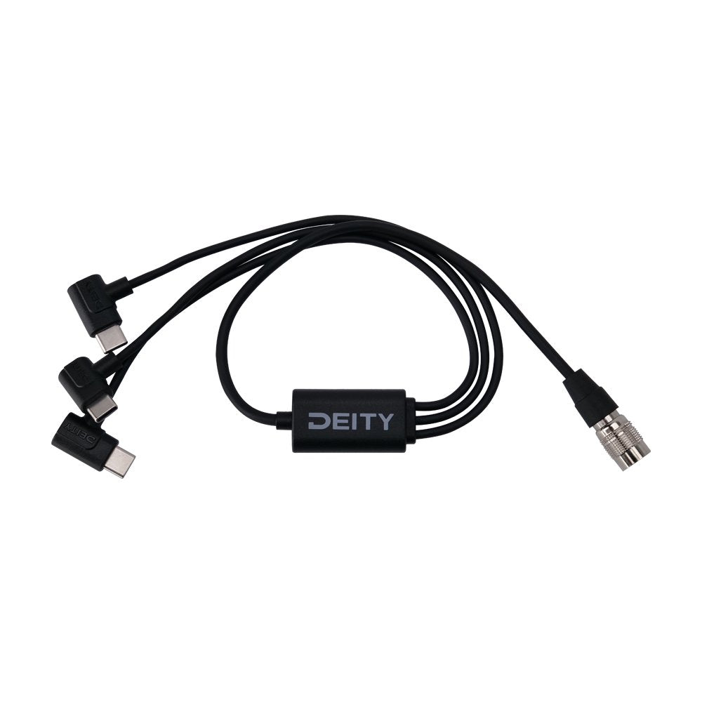 Deity Microphones SPD-HR3U - 4-Pin Hirose to Triple USB-C