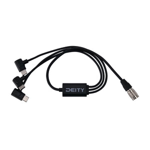 Deity Microphones SPD-HR3U - 4-Pin Hirose to Triple USB-C