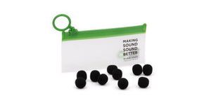 Bubblebee Industries The Microphones Foam for Lavaliers - Medium, 10 Pack (Black)
