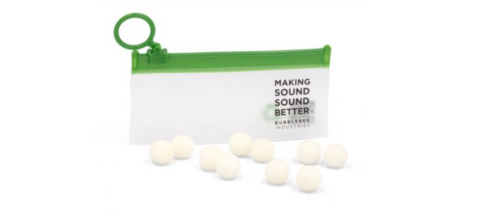 Bubblebee Industries The Microphones Foam for Lavaliers - Medium, 10 Pack (White)