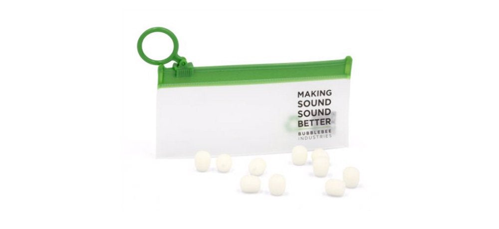 Bubblebee Industries The Microphones Foam for Lavaliers - XSmall, 10 Pack (White)