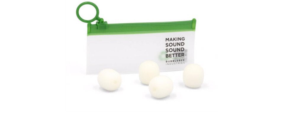 Bubblebee Industries The Microphones Foam for Lavaliers - XLarge, 4 Pack (White)