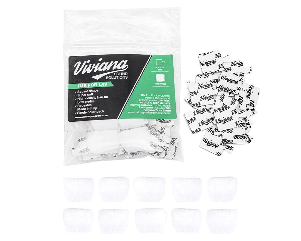 Viviana Straps FUR FOR LAV (Square, White)