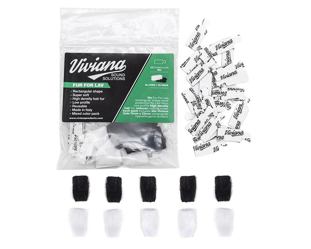 Viviana Straps FUR FOR LAV (Rectangle, Black)