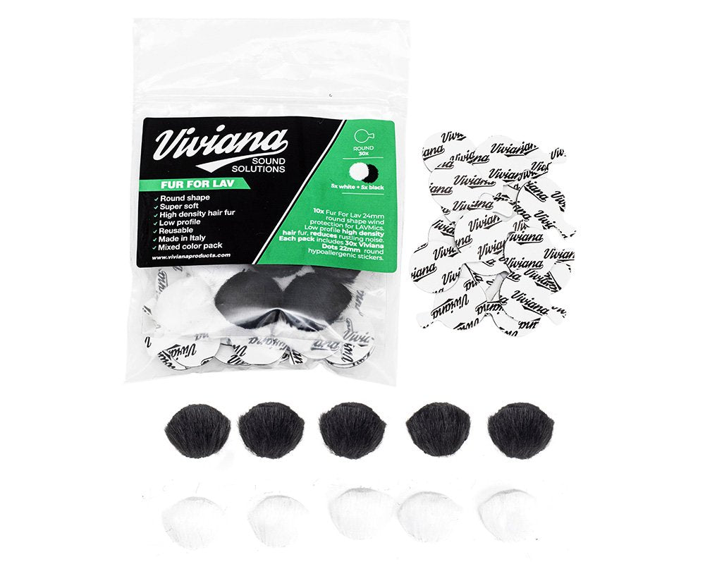 Viviana Straps FUR FOR LAV (Round, White)