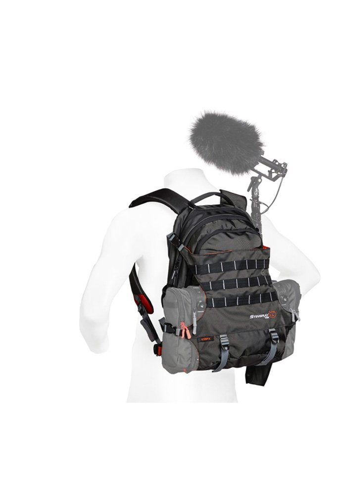 K-Tek KSBPX - Stingray BackPack X with integrated harness (orange, black)
