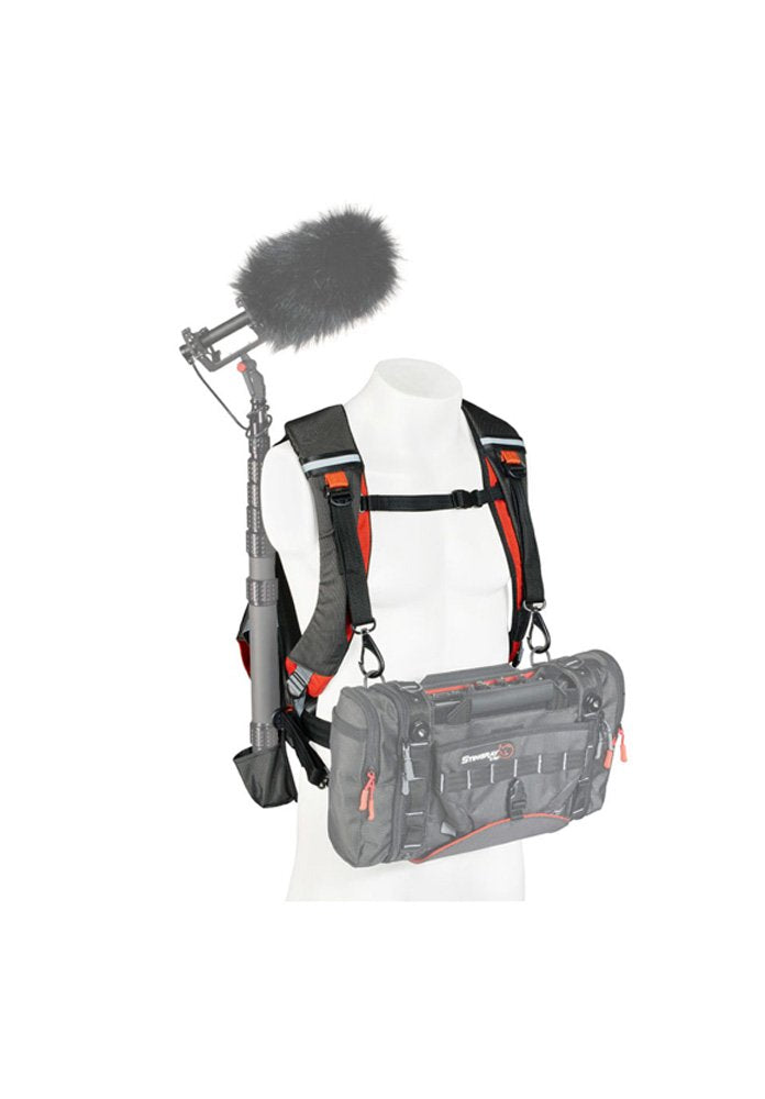 K-Tek KSBPX - Stingray BackPack X with integrated harness (orange, black)