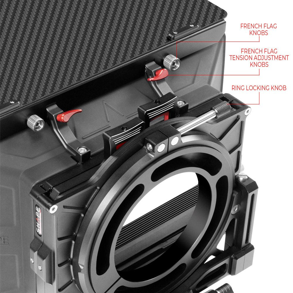 Shape Universal VCT baseplate (BP10) with follow focus and matte box pro kit