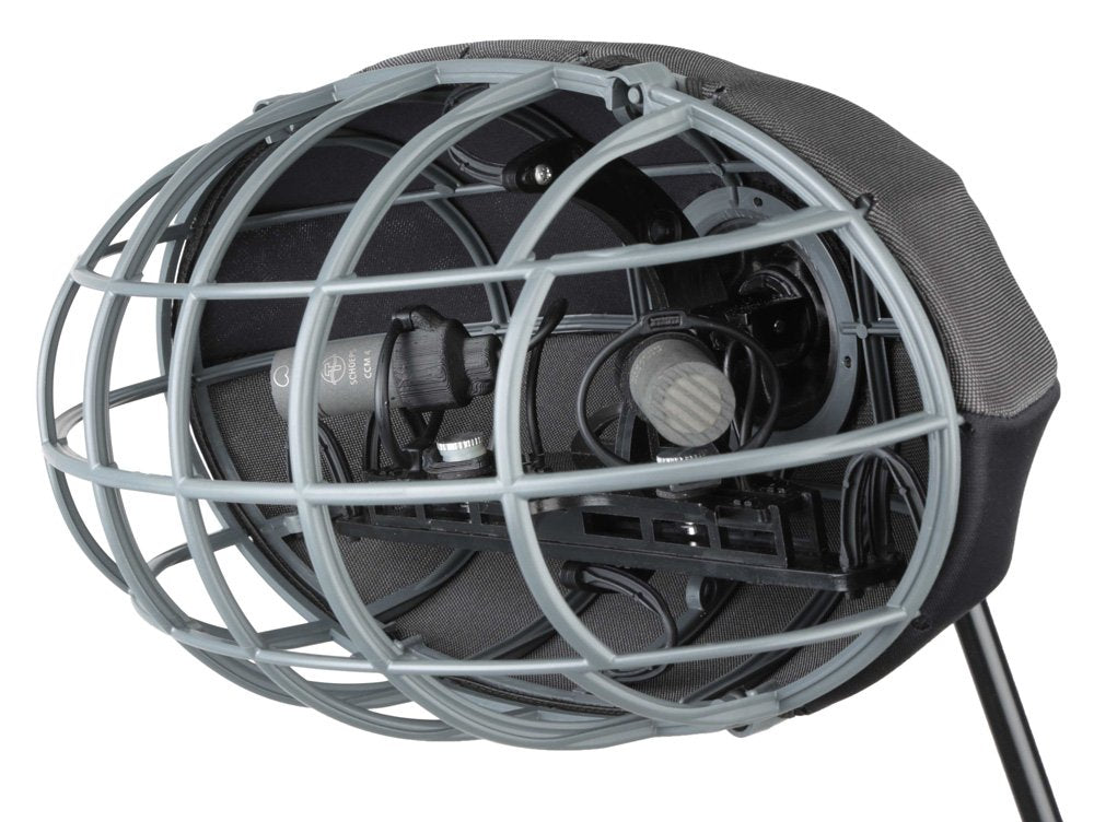 Cinela Albert windshield for three Schoeps CCM set (ORTF + center, XY)