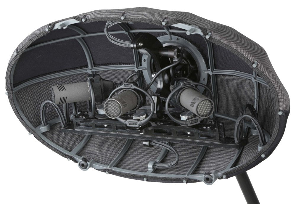 Cinela Albert windshield for 3 x Sennheiser MKH8000 pair (ORTF + center, XY)