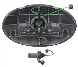 Cinela Albert windshield for 3 x Sennheiser MKH8000 pair (ORTF + center, XY)