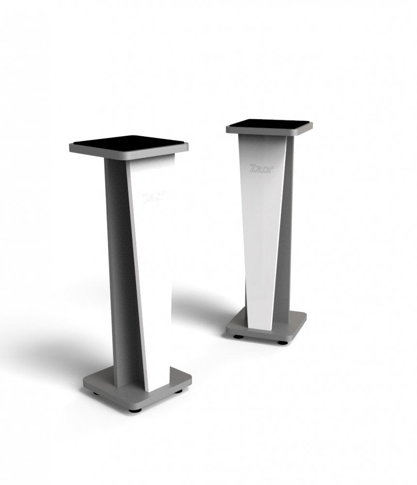 Zaor Croce Stand 36 - White Gloss Grey (pair)