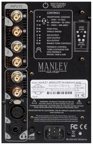 Manley Labs Absolute Headphone Amplifier - Black