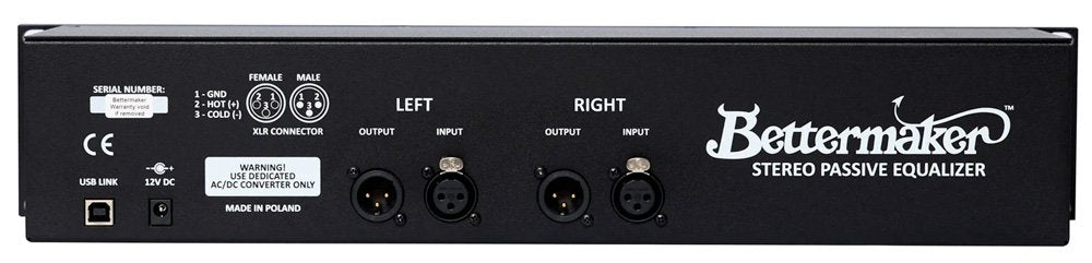 Bettermaker VSPE Valve Stereo Passive Equalizer