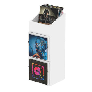 Glorious Record Box Display Door - White