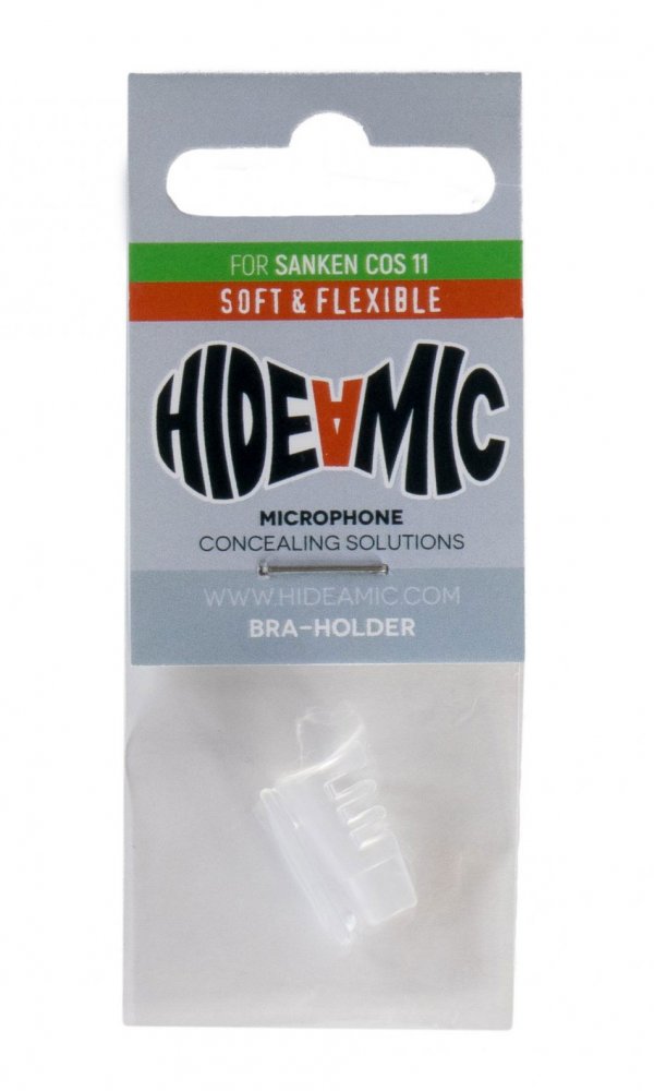 Hide-a-mic Unbreakable Bra-holder for Sanken COS11 - Transparent