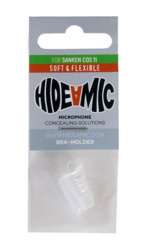 Hide-a-mic Unbreakable Bra-holder for Sanken COS11 - Transparent