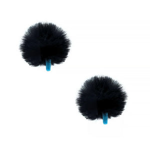 Radius Mini Urchin Lavalier Fur Windshield Pair Black