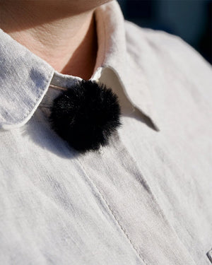 Radius Mini Urchin Lavalier Fur Windshield Pair Grey
