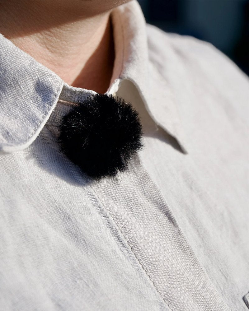 Radius Mini Urchin Lavalier Fur Windshield Single White