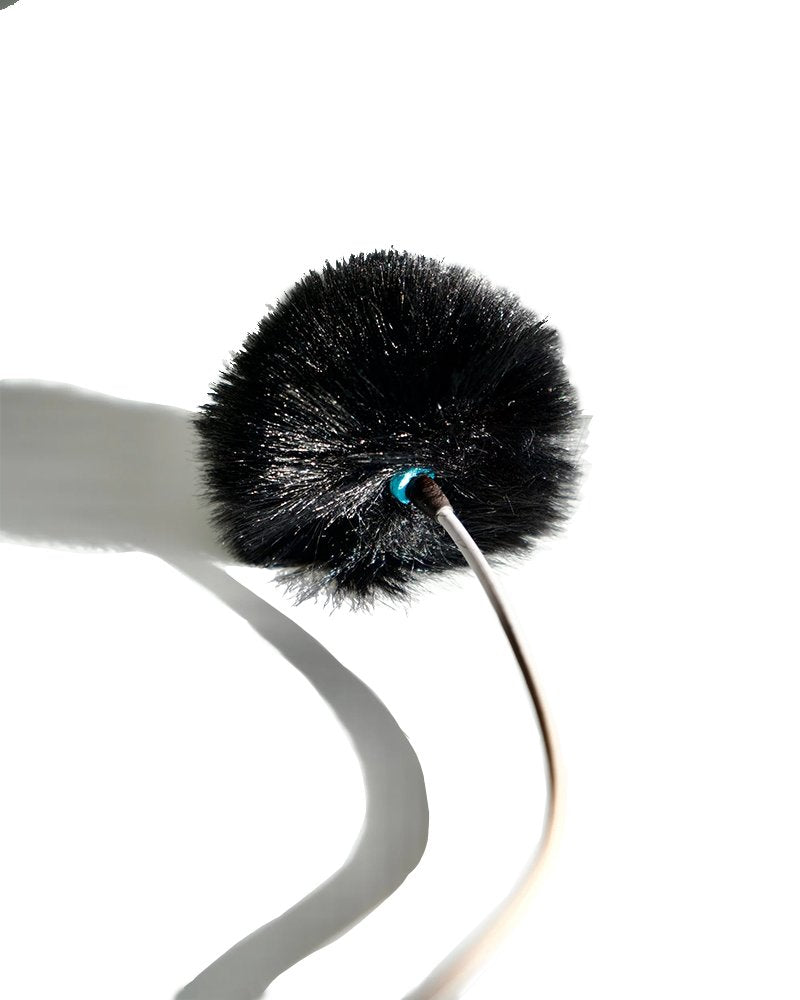 Radius Large Hole Urchin Lavalier Fur Windshield Single Black