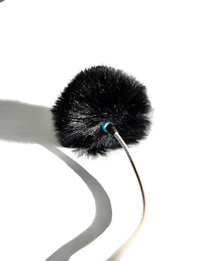 Radius Large Hole Urchin Lavalier Fur Windshield Single Black