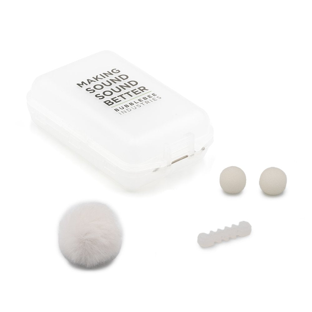 Bubblebee Industries The Outdoor Mic Kit for RØDE Lavalier II, White