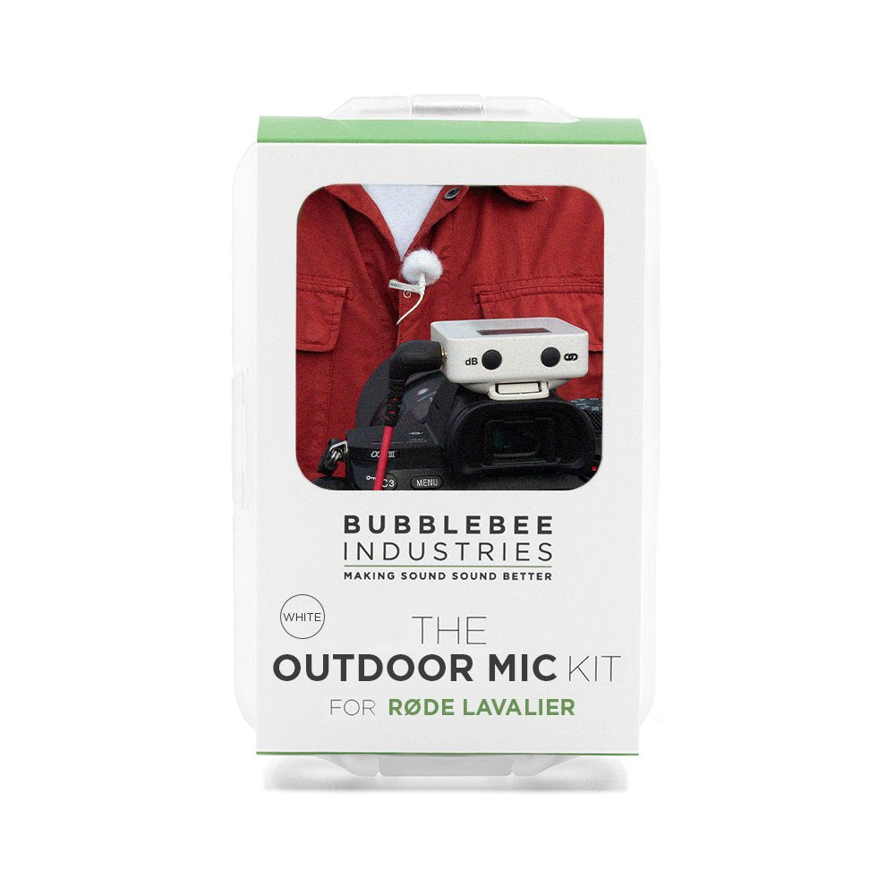 Bubblebee Industries The Outdoor Mic Kit for RØDE Lavalier II, White