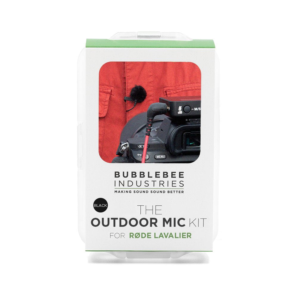 Bubblebee Industries The Outdoor Mic Kit for RØDE Lavalier II, Black