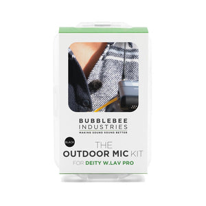 Bubblebee Industries The Outdoor Mic Kit for Deity W.Lav Pro, Black
