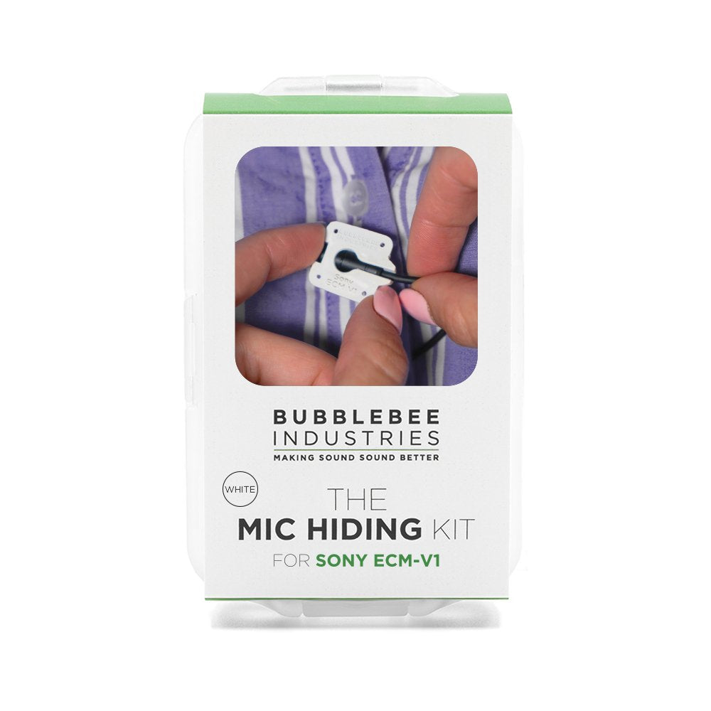 Bubblebee Industries The Mic Hiding Kit for Sony ECM-V1, White