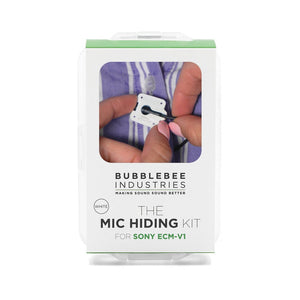 Bubblebee Industries The Mic Hiding Kit for Sony ECM-V1, White