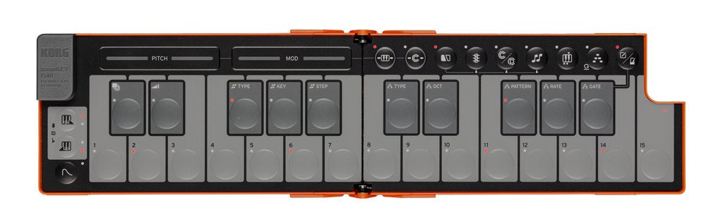 Korg nanoKEY Fold - Lava Orange
