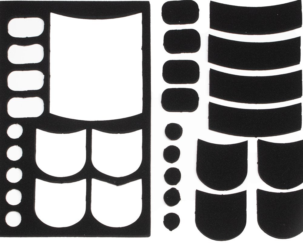 Hide-a-mic Hide-a-mic Silencer Set (2x3 sheets, Black)