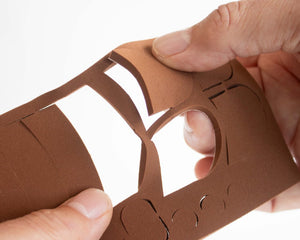 Hide-a-mic Hide-a-mic Silencer Set (2x3 sheets, Brown)