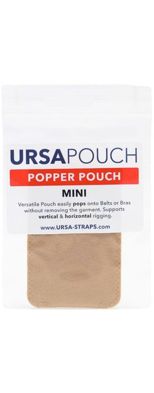 Ursa Straps Popper Pouch - Mini (Beige)