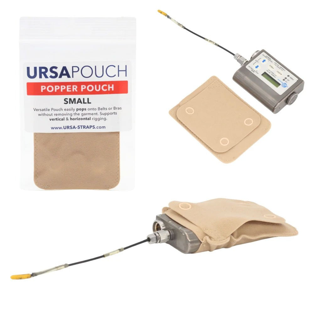 Ursa Straps Popper Pouch - Small (Beige)