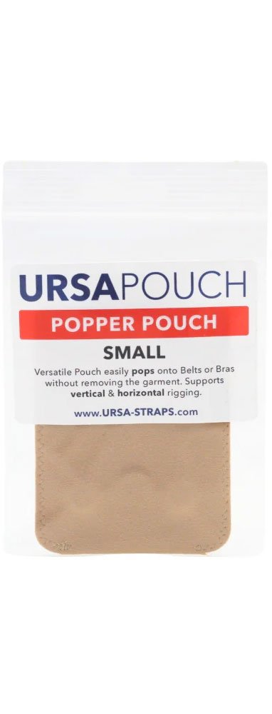 Ursa Straps Popper Pouch - Small (Beige)