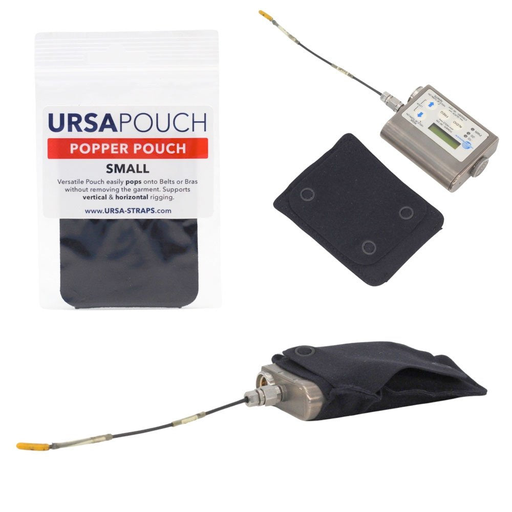 Ursa Straps Popper Pouch - Small (Black)
