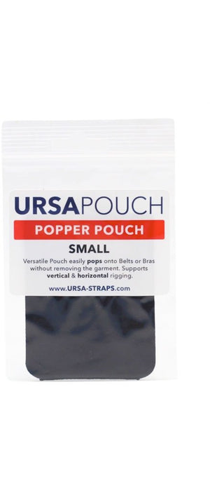Ursa Straps Popper Pouch - Small (Black)