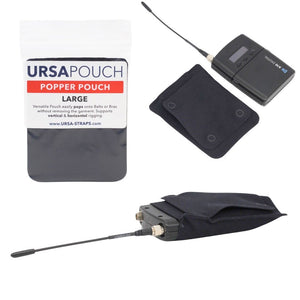 Ursa Straps Popper Pouch - Large (Black)