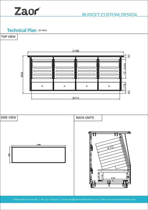 Zaor Rackspace Four - Oak