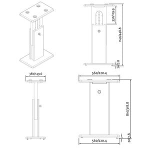Zaor ISO Stand MkIII 600 - Oak Black