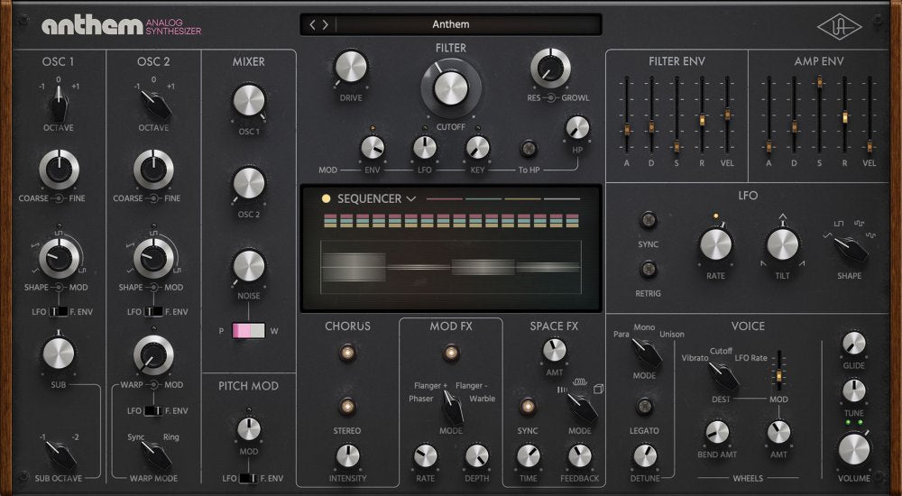 Universal Audio LUNA Anthem Analog Synthesizer