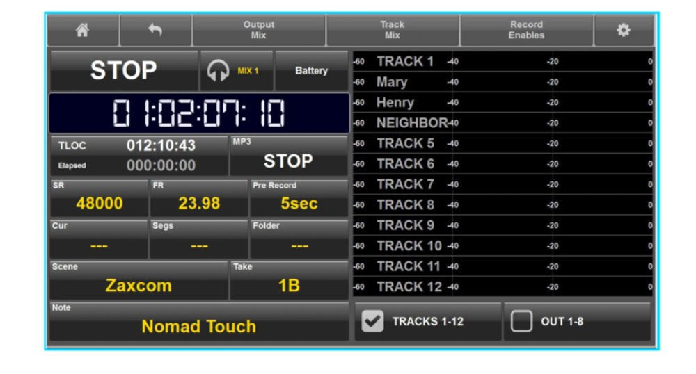 Zaxcom Nomad Touch
