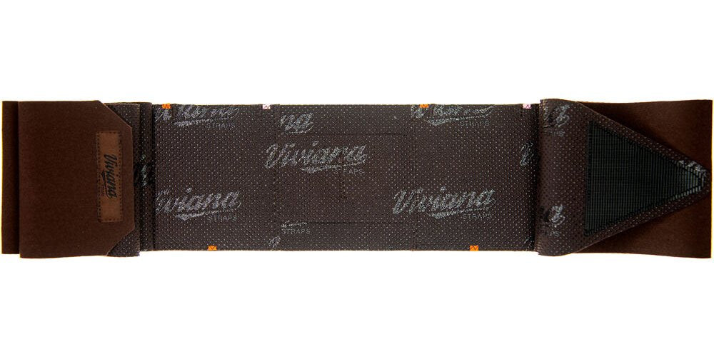 Viviana Straps Extreme Waist Low Profile Double Pouch Strap (Brown)