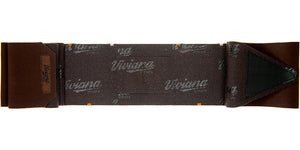Viviana Straps Extreme Waist Low Profile Double Pouch Strap (Brown)