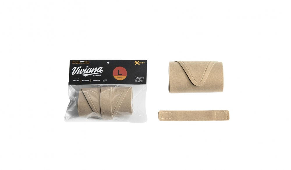 Viviana Straps Extreme Waist Low Profile (Large, Beige)