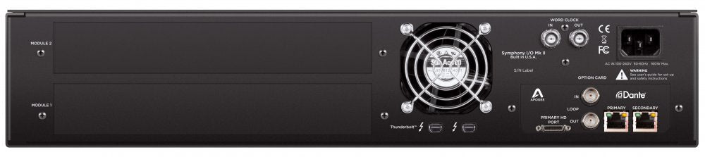 Apogee Symphony I/O MKII Chassis with Thunderbolt/ProTools HD+/Dant
