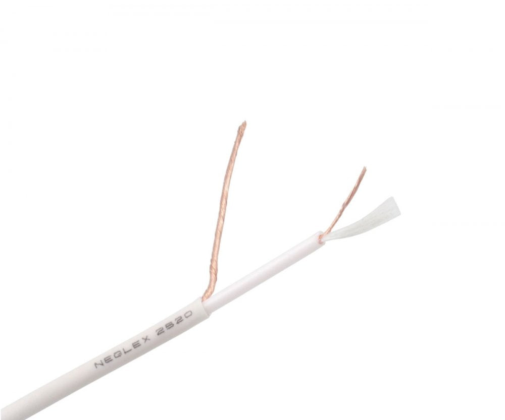 Mogami W2520 - 1c. 28awg Coaxial audio cable high performance, White (price per roll - 164 feet)